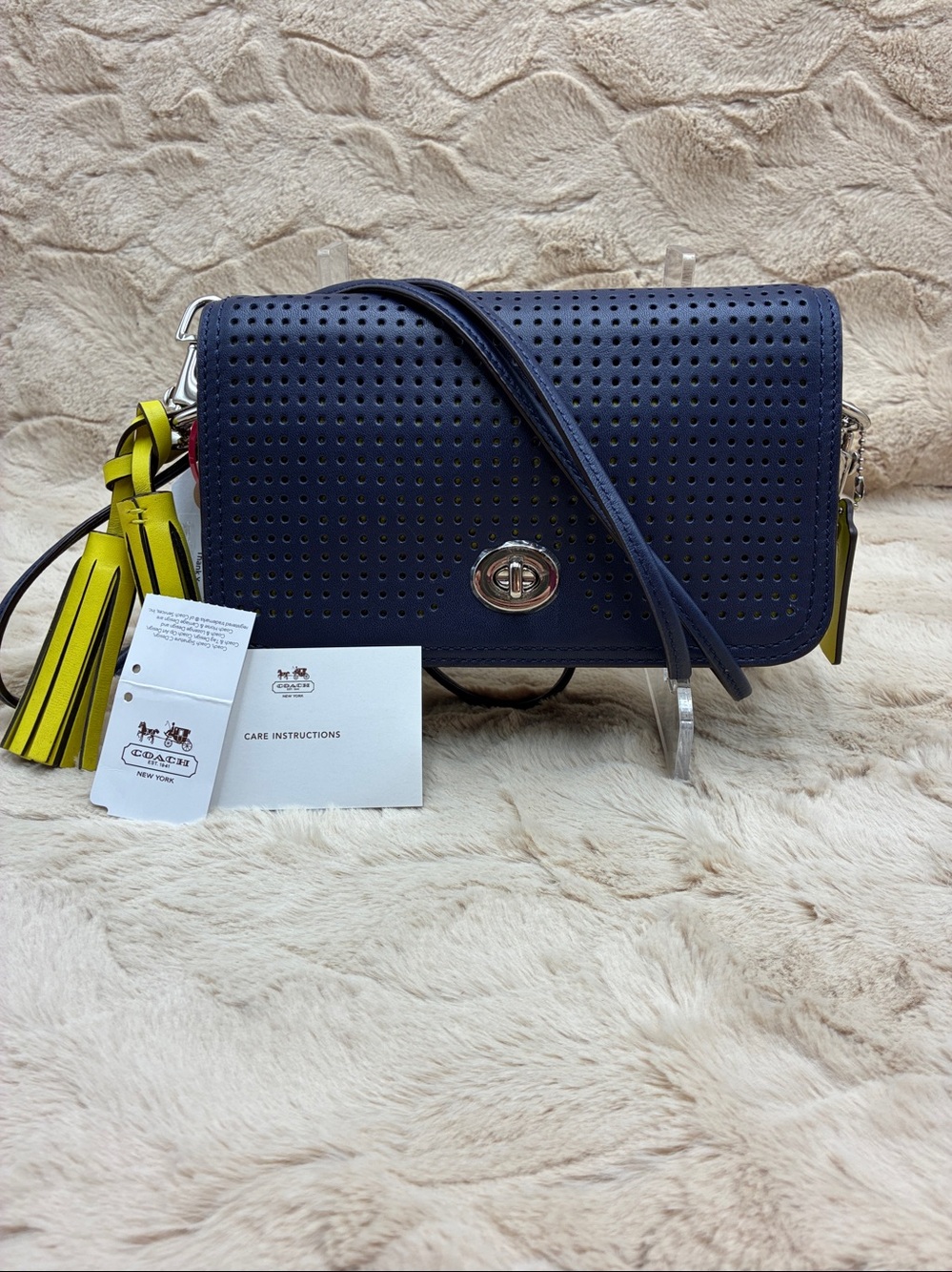 Coach Legacy 22387 Perforated Leather Penelope Swing Crossbody Bag
